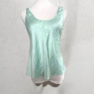 Victoria secret Mint Green Satin Women's Top mermaidcore fairy y2k coquette S
